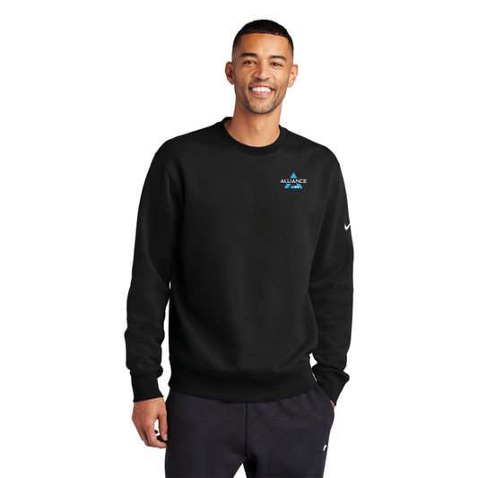 Nike Club Fleece Sleeve Swoosh Crew